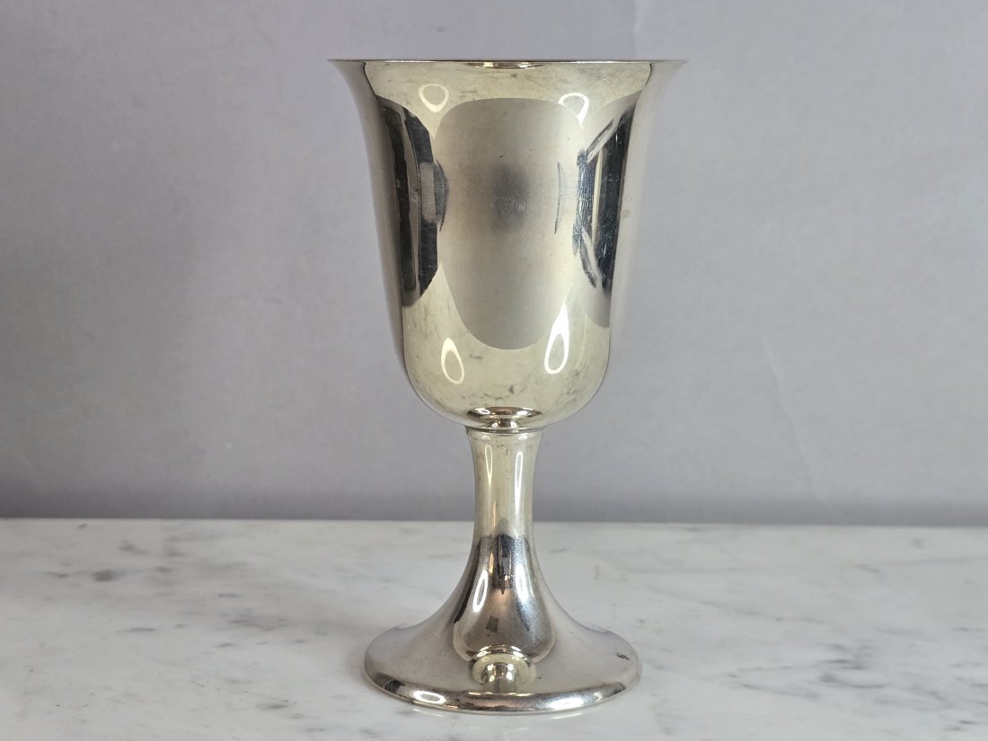 Vintage Jewish Judaica Sterling Silver Gorham Shabbat Kiddush Cup Goblet (1 of 6)