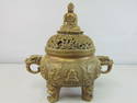 Bronze Phoenix Incense Burner W/ Buddha Lid