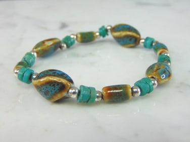 Womens Vintage Estate Sterling Silver Fashion Bracelet