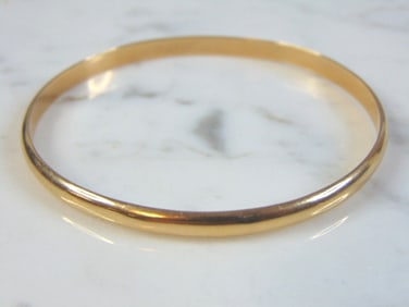 Womens Vintage Estate 17K Yellow Gold Bracelet