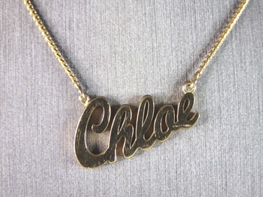 Womens Vintage Estate 14K Yellow Gold 'Chloe' Necklace