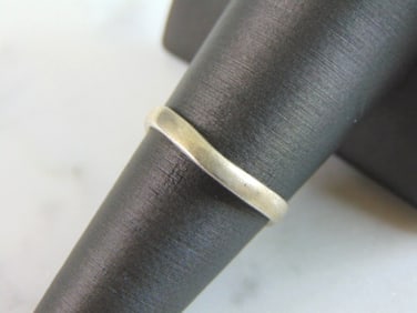 Womens Vintage Estate Sterling Silver Modernist Ring