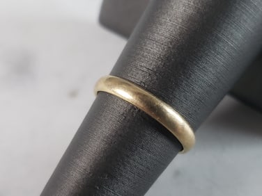 Womens Vintage Estate 10K Yellow Gold Band Wedding Ring