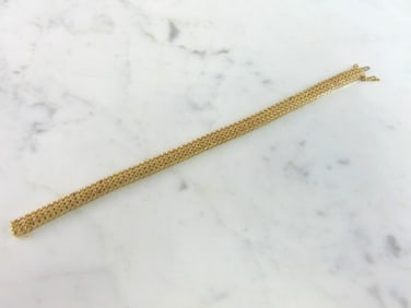 Womens Vintage Estate 14K Gold Chain Bracelet