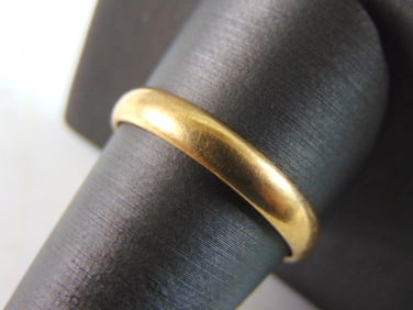 Mens Vintage Estate 14k Yellow Gold Wedding Band Ring