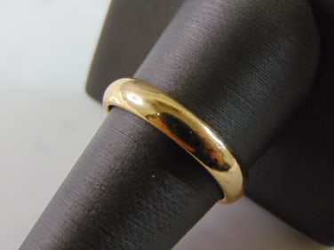 Mens Vintage Estate 14K Yellow Gold Wedding Band Ring