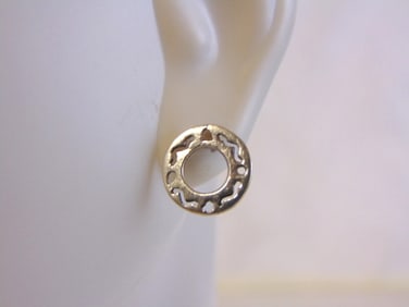 Womens Vintage Estate Sterling Silver Earring