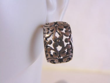 Womens Vintage Estate Sterling Silver Earrings