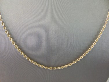 Womens Vintage Estate 14K Yellow Gold Necklace