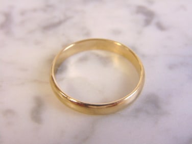 Mens Vintage Estate 10k Yellow Gold Wedding Band Ring