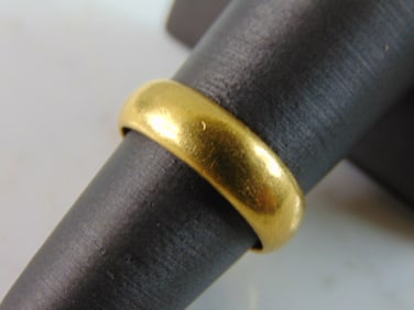 Womens Vintage Estate 23K Gold Wedding Band Ring