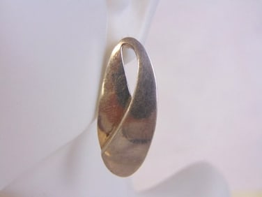 Womens Vintage Estate Sterling Silver Earrings