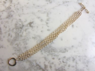 Womens Vintage Estate Sterling Silver Bracelet