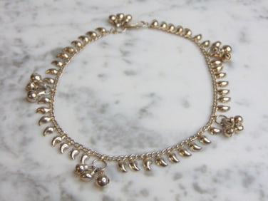 Womens Vintage Estate Sterling Silver Charm Bracelet