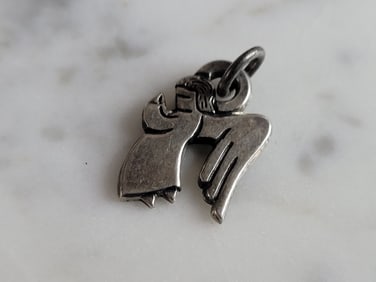Womens Vintage Estate Sterling Silver James Avery Angel Charm