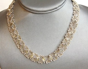 Womens Vintage Estate Sterling Silver Necklace