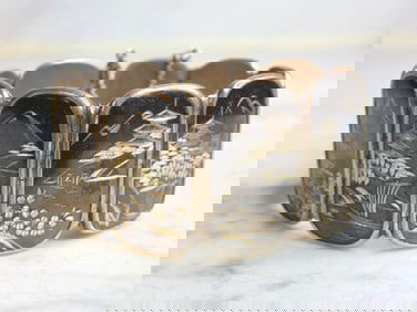 Womens Vintage Estate Sterling Silver Chinese Bracelet