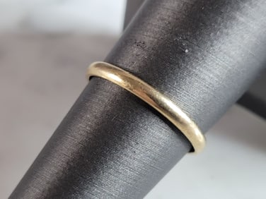 Womens Vintage Estate 10K Yellow Gold Band Wedding Ring