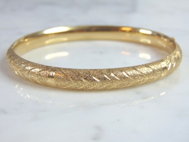 Womens Vintage Estate 14k Gold Bracelet  13.5g