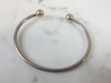Womens Vintage Sterling Silver Cuff Bracelet