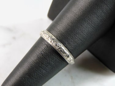 Womens Vintage Estate Sterling Silver Modernist Ring