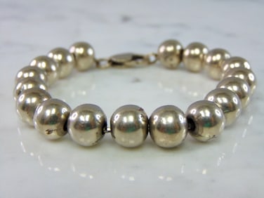 Womens Vintage Sterling Silver Modernist Bracelet