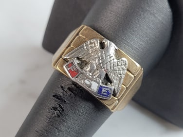 Mens Vintage Estate 10k Gold Fraternal Order of Eagles