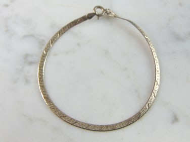 Womens Vintage Sterling Silver Herringbone Bracelet