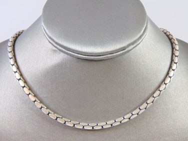Womens Vintage Estate Sterling Silver Necklace
