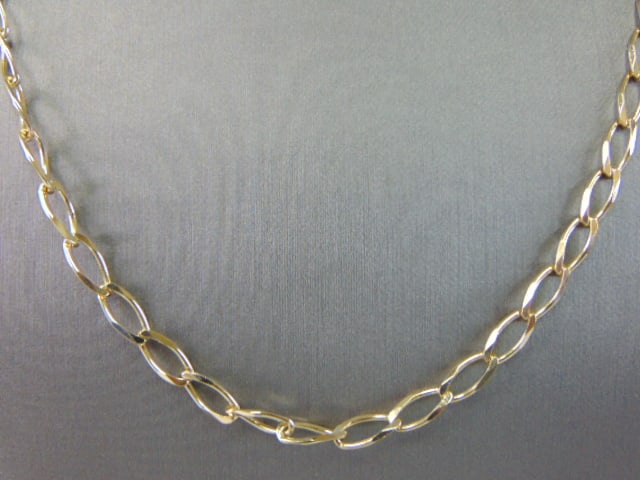 Vintage Estate 10K Gold Italian Chain Link Necklace (1 of 3)