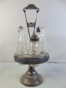 Victorian Cruet Set By Meriden Silverplate Co.