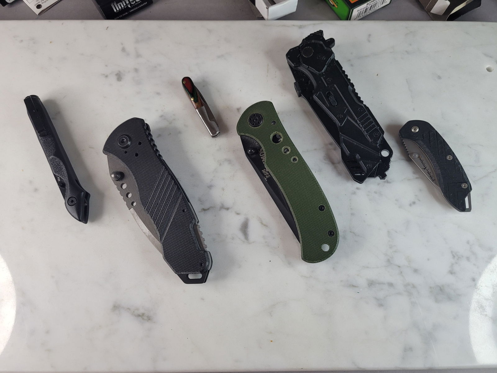 Lot of 6 Collectible Fury Schrade Boker Tailwind Folding Knife Knives (1 of 11)