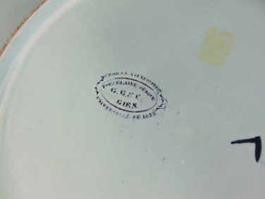 Decorative Hand Painted French Porcelain Floral Plate