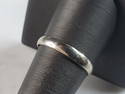 Mens Vintage Estate 14K White Gold Wedding Band Ring