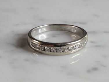 Mens Vintage Estate 10k Yellow Gold Diamond Ring 5.7g