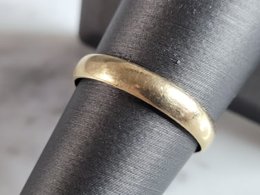 Womens Vintage Estate 14k Yellow Gold Wedding Band Ring