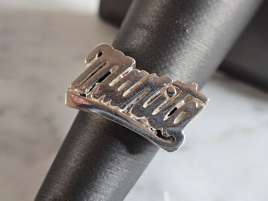 Womens Vintage Estate Sterling Silver " MARITA " Ring
