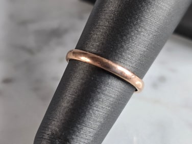 Womens Vintage Estate 10K Rose Gold Wedding Band Ring