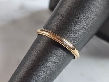 Womens Vintage Estate 14K Yellow Gold Band Wedding Ring