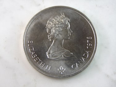 1976 $10 Canadian Montreal Olympics Silver Coin