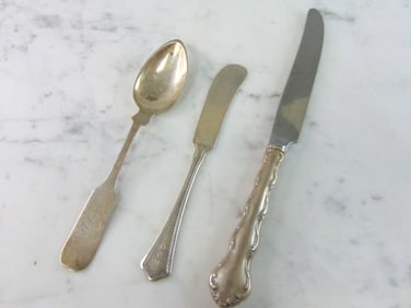Lot of 3 Vintage Estate Sterling Silver Flatware Pieces