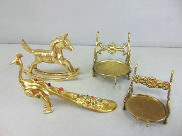 Lot of Four Vintage Estate Decorative Pieces