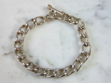 Womens Vintage Estate Sterling Silver Bracelet