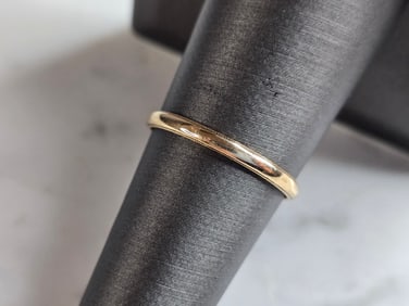 Womens Vintage Estate 14K Yellow Gold Band Wedding Ring