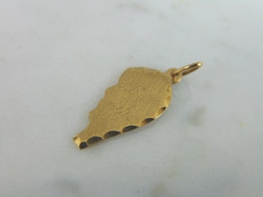Womens Vintage Estate 14k Gold Best Friend Heart Pendan