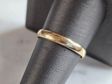 Mens Vintage Estate 14K Yellow Gold Band Wedding Ring