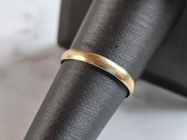 Womens Vintage Estate 14k Yellow Gold Wedding Band Ring