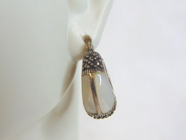 Womens Vintage Estate Sterling Silver Earrings