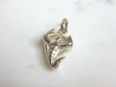 Womens Vintage Estate Sterling Silver Scorpion Pendant
