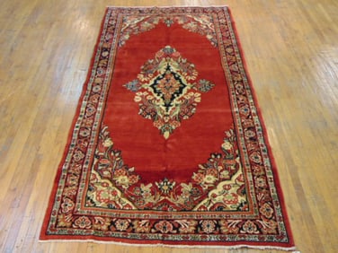 Vintage Estate Semi-Antique Handmade Hamedan Rug